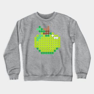 green dotted apples are good for you Crewneck Sweatshirt